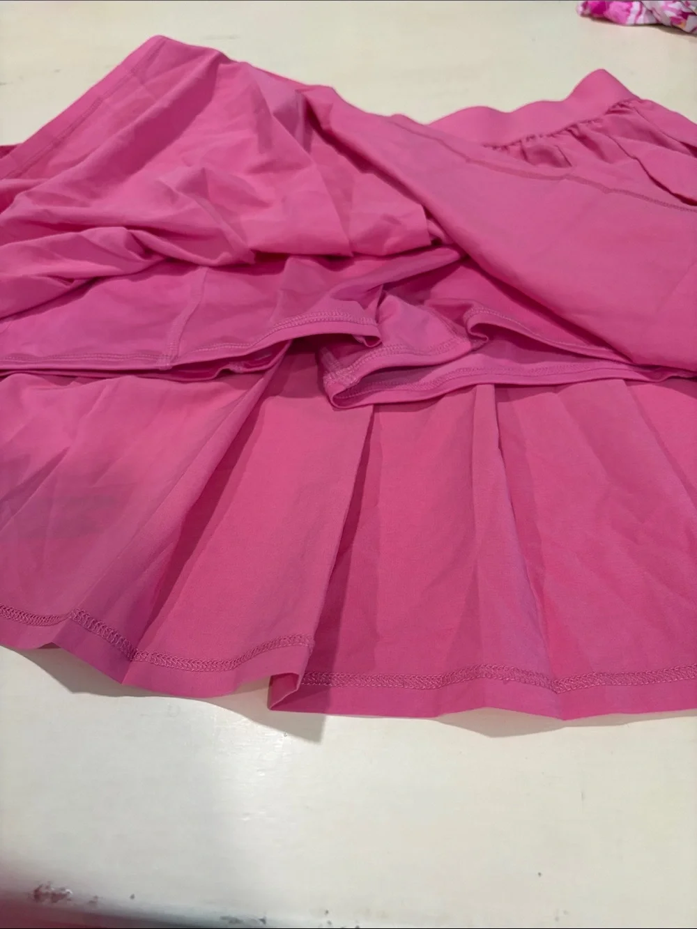 ALO Pink Pleated Women's Skirt L